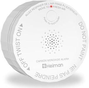 HEIMAN Carbon Monoxide Detector, Portable CO Detectors Battery Powered, Test-Reset Button, Low Battery Indicator, Fire Alarms Monitor for Travel RV Home