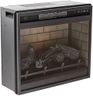 Signature Design by Ashley 24" Electric Infrared Fireplace Insert with Remote Control, Black