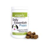 waggedy Daily Essentials Puppy — Full-Spectrum Functional Treats, Small or Large Breed Puppy Supplements — Dog Supplements & Vitamins — Puppy Essentials (60 Chews)