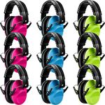 9 Pcs Kids Ear Protection Earmuffs Noise Cancelling Headphones for Kids Adjustable Hearing Protection Soft Kids Noise Earmuffs Baby Ear Protection Sensory Headphones for Autism Toddler Children 27NRR