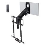 MantelMount MM815 Motorized Remote Control Pull Down TV Mount with Swivel | Above Fireplace TV Mount for TVs 45"-90" Up to 115 lbs | with RF Remote Control and Favorite Memory Positions