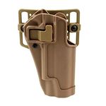 Gexgune Military Right Hand CQC Pistol Holster Tactical Concealment Waist Belt Loop Paddle Gun Holster for Colt 1911 (2 Colors Optional)