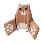 Cushion for High Chair, High Chair Cushion Pad for Ikea Antilop Highchair, High Chair Seat Pad, Built-in Inflatable Cushion, Soft and Comfortable, Baby Sitting More Comfortable (Brown Bear Pattern)