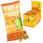 GoBeanz Crunchy Roasted Edamame, Tasty Nachos, High Protein Healthy Snack, For Adults & Kids, 20 Single Serve Packs, Low calorie, Low Sugar Plant Based, Salty Snacks