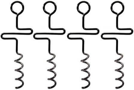 KINEDOO 4 Pcs Metal Camping Ground Tent Stakes Heavy Duty Ground Stakes Pegs for Camping Unbreakable and Inflexible