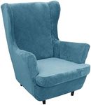 Wingback Chair Slipcover 2 Piece Ve