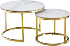 Layla Nesting Coffee Table (Gold, 60cm/45cm)