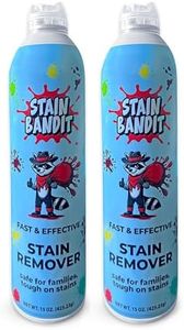 Stain Bandit Stain Remover Spray | Non-Toxic Stain Remover Family Safe Formula | Bag-On-Valve 360° Continuous Spray Bottle | Cleaner for Clothes, Upholstery, Carpet & Car Seats 15 Oz, (Pack of 2)