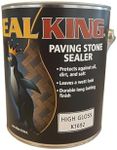 Seal King Paving Stone Sealer, Clear Protective Coating, High Gloss/Semi Gloss/Matte, 1 Gallon, Solvent Based (High Gloss)