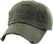 KBETHOS KBVT-209 OLV Tactical Operator with USA Flag Patch US Army Military Baseball Cap Adjustable
