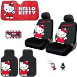 New Plasticolor Hello Kitty Core Auto Car Truck SUV Accessories Interior Combo Kit Bundle Gift Set