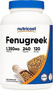 Nutricost Fenugreek Seed 1350mg, 240 Capsules - Gluten Free, Non-GMO, 675mg Per Capsule