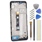 LCD Screen for Motorola Moto G50 XT2137-1 XT2137-2 Full Display Touch Digitizer Screen Replacement with Screen Frame Black 6.5"