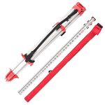 Aluminum Lightweight Tripod 66'' Extended Height and Aluminum Grade Rod 9 Feet Set for Accurate Land Surveying and Auto Level Construction