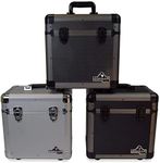 Gorilla LP80 12" LP Vinyl Record Storage Carry Case - Holds 80-3 Colours Available (Silver)