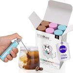 Coffee to the Moo Nitro Cold Brew Coffee Concentrate, Mix Pack (KETO, Collagen & Mushroom Coffee), Instant Hot or Iced, Pocket/Purse Sized & Travel Friendly, No Refrigeration, 6 Cups