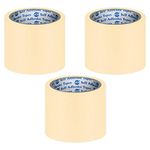 VCR Masking Tape - 20 Meters in Length 96mm / 4" Width - 3 Rolls Per Pack - Easy Tear Tape, Best for Carpenter, Labelling, Painting and leaves no residue after a peel.