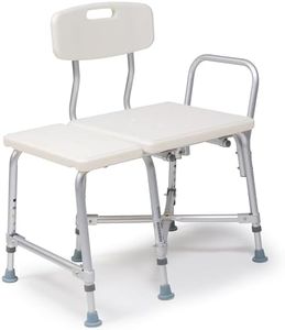 Lumex Bariatric Tub Transfer Bench, Heavy-Duty Shower & Bathtub Chair, Extra-Wide Seat, 600 lb. Limit