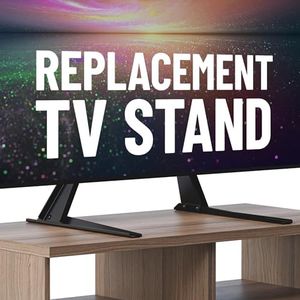 ECHOGEAR TV Legs Replacement TV Stand for Screens Up to 65" - Foldable TV Bracket Includes Hardware, Anti-Slip & Non-Scratch Pads - Easy 3-Step Install TV Feet w/Wide VESA Compatibility