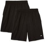 Amazon Essentials Men's Performance Tech Loose-Fit Lightweight Shorts (Available in Big & Tall), Pack of 2, Black, S