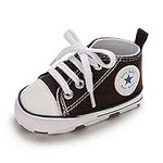 Sehfupoye Baby Girls Boys Sneakers Toddler Shoes Canvas First Walking Shoes Newborn Anti-Slip Prewalker Sneakers for 12-18 Months