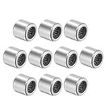 sourcing map HK0609 Needle Roller Bearings 6mm Bore 10mm OD 9mm Width Chrome Steel Open End 10pcs