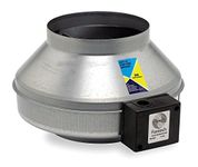 FANTECH FG6 257 CFM Centrifugal Inline Exhaust Fan, 6" Duct, 16.5" L x 16.5" H x 16.5" W, For Servers, Gaming Consoles, Desktops