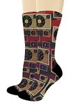 Music Accessories Cool Music Socks Record Lover Gifts for Musician Gifts 1-Pair Novelty Crew Socks