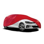 Xtremeauto™ Universal Breathable Indoor Garage Showroom Super Soft Dust Proof Car Cover (Red, Medium : 446x139x115cm)