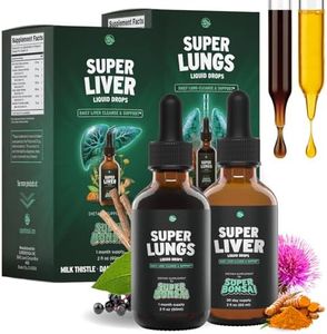 Super Liver & Super Lungs Bundle – Natural Herbal Support for Liver Function, Lung Health, and Daily Wellness – Milk Thistle, Ginseng & Herbal Extracts – Vegan, Non-GMO Formula