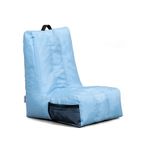 Big Joe Video Lounger Bean Bag Chair, Clear Sky Smartmax, 2 feet