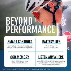 H2O Audio TRI 2 Waterproof Headphones – Swim & Sport Earbuds