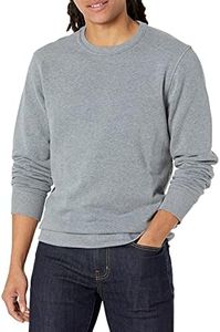 Amazon Essentials Men's Fleece Crewneck Sweatshirt (Available in Big & Tall), Light Grey Heather, Medium