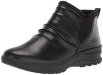 Easy Street Women's Savita Ankle Bootie Boot, Black/Gore/Neoprene, 9 Narrow