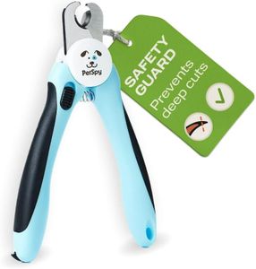 PetSpy® Best Dog Nail Clippers and Trimmer with Quick Sensor - Razor Sharp Blades, Safety Guard to Avoid Overcutting, Free Nail File - Start Professional & Safe Pet Grooming at Home