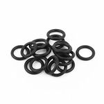 uxcell Nitrile Rubber O-Rings, 20mm OD 14mm ID 3mm Width, Metric Buna-N Sealing Gasket, Pack of 17