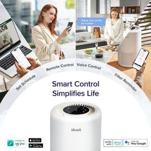 LEVOIT Smart HEPA Air Purifier – WiFi Enabled, Home Allergen Filter
