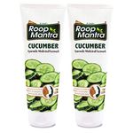 Roop Mantra Cucumber Herbal Face Wash for Men and Women with Neem and Aloe Vera, 115ml (Pack of 2)