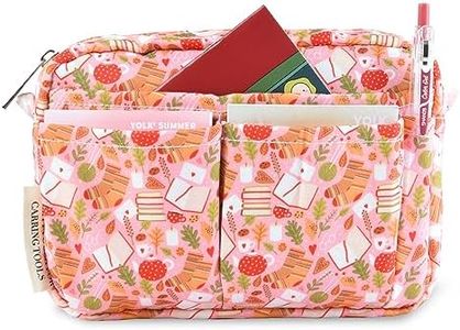 Multi-functional Portfolio Organizer, Waterproof Travel Pouch Zippered Case, Journal Supplies Storage Case for Notebooks,Make-up, Office Supplies.Socks Book