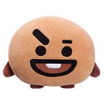 AURORA BT21 Official Merchandise, Shooky Plush Cushion, 61345, Brown, 1 Count (Pack of 1)