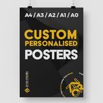 ZNOR Personalised Posters Add Your Own Custom Photo/Logo/Text Banner for Business Ads, Custom Wall Art Vinyl Prints for Home and Office Decor - Create Your Own Design