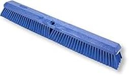 SPARTA Omni Sweep Plastic Push Broom Head, Heavy Duty, Industrial Broom with Color Code System for Outdoor, Indoor, Garage, Concrete, Patio, Kitchen, Bathroom, 24 Inches, Blue