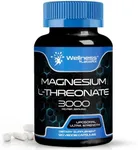 Magnesium l-Threonate Supplement Capsules 120 Count - 3000mg - High Absorption Magnesium Supplements Liposomal, Ultra Strength Magnesium Threonate for Brain, Sleep Support, Energy, and Heart Health