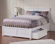 Atlantic Furniture AR8632112 Madison Bed Full White