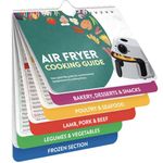 Air Fryer Cookbook Magnetic Cheat Sheet Set | Cooking Times | Oven Cooking Pot Temp Guide | Conversion Chart Cooking Measurements | Accessories Recipes Reference Guide, Tefal, Instant Pot