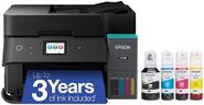 Epson EcoTank ET-4950 Wireless All-in-One Color Supertank Printer with up to 3 Years of Ink Refillable Tanks, Perfect for Home, 18 PPM, 2.4" Colorful Touchscreen, Auto Document Feeder - Black