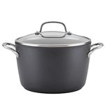 KitchenAid - Hard Anodized Induction Cookware, Nonstick Stock Pot with Lid (7.6L/8qt)