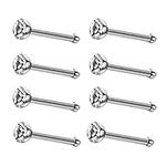 JewelrieShop 40pcs Nose Studs Stain