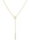 Benevolence LA Lariat Necklace for Women, Gold Bar Necklace, Candace Cameron Designed Y Necklace for Women, Gold Necklace for Women, 14k Gold Necklace, Long Chain Necklace, Travel Accessories for Women