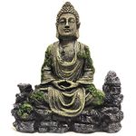 SLOCME Aquarium Buddha Statue Decorations - Aquarium Decor Ornament Fish Tank Buddha Statue Decoration